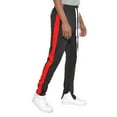 thumbnail image 1 of Weiv Gear Men’s Track Pants – Classic Slim Fit Side Stripe Drawstring Waist Ankle Zipper Active Workout Joggers Sweatpants, 1 of 3