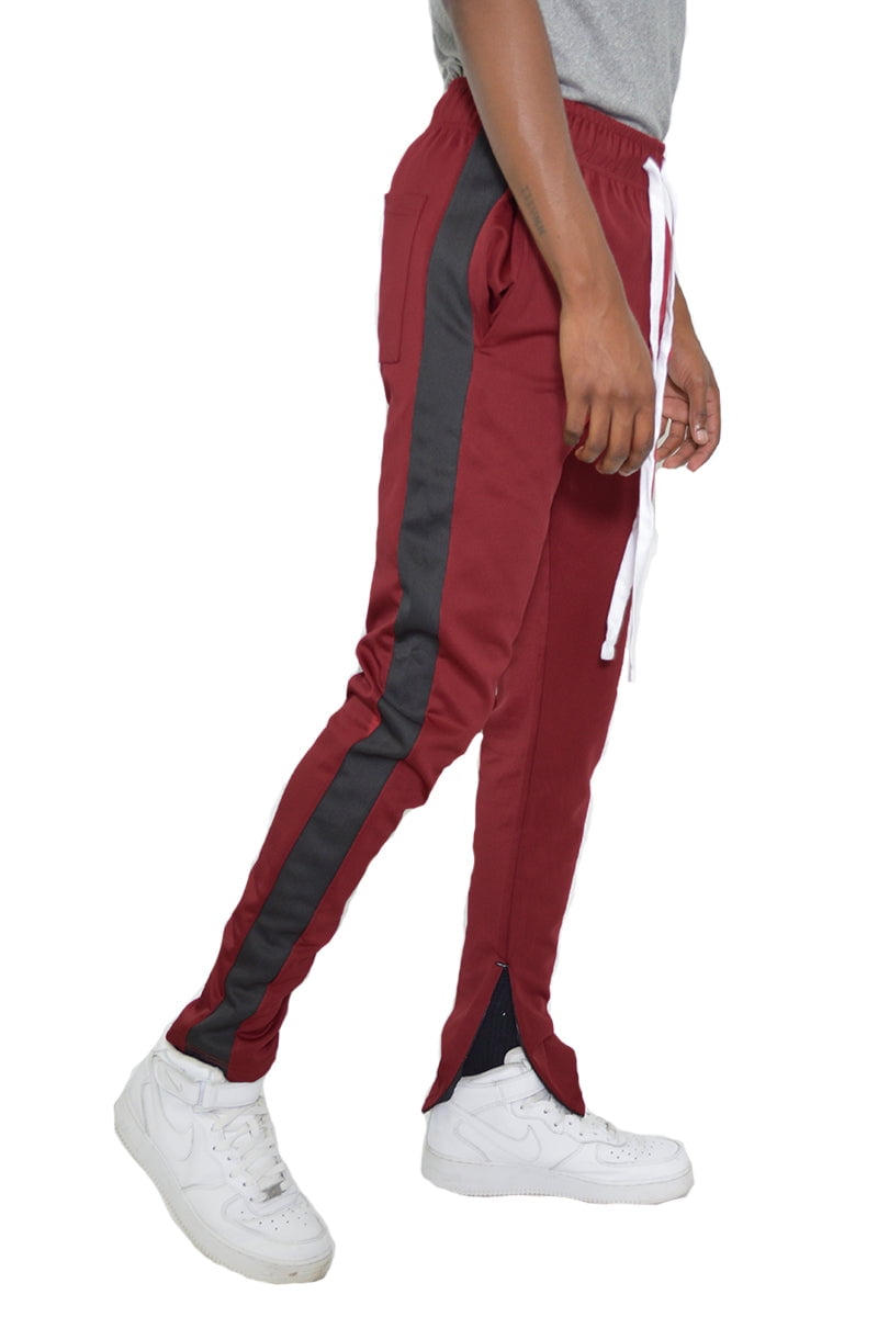 WEIV GEAR Mens Sports Pants - Classic Slim Fit Side Stripe
