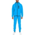 thumbnail image 1 of Weiv Performance Plus Men's Adult Tech Suit Matching Track Suit Zippered Jacket and Joggers, Hooded, Athletic Fit, 1 of 4