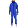 thumbnail image 1 of Weiv Performance Plus Men's Adult Tech Suit Matching Track Suit Zippered Jacket and Joggers, Hooded, Athletic Fit, 1 of 5
