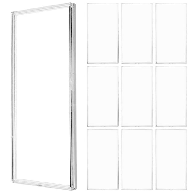 Weiwei 10 Clear Plastic Dollar Bill Sleeves for Currency and Stamp