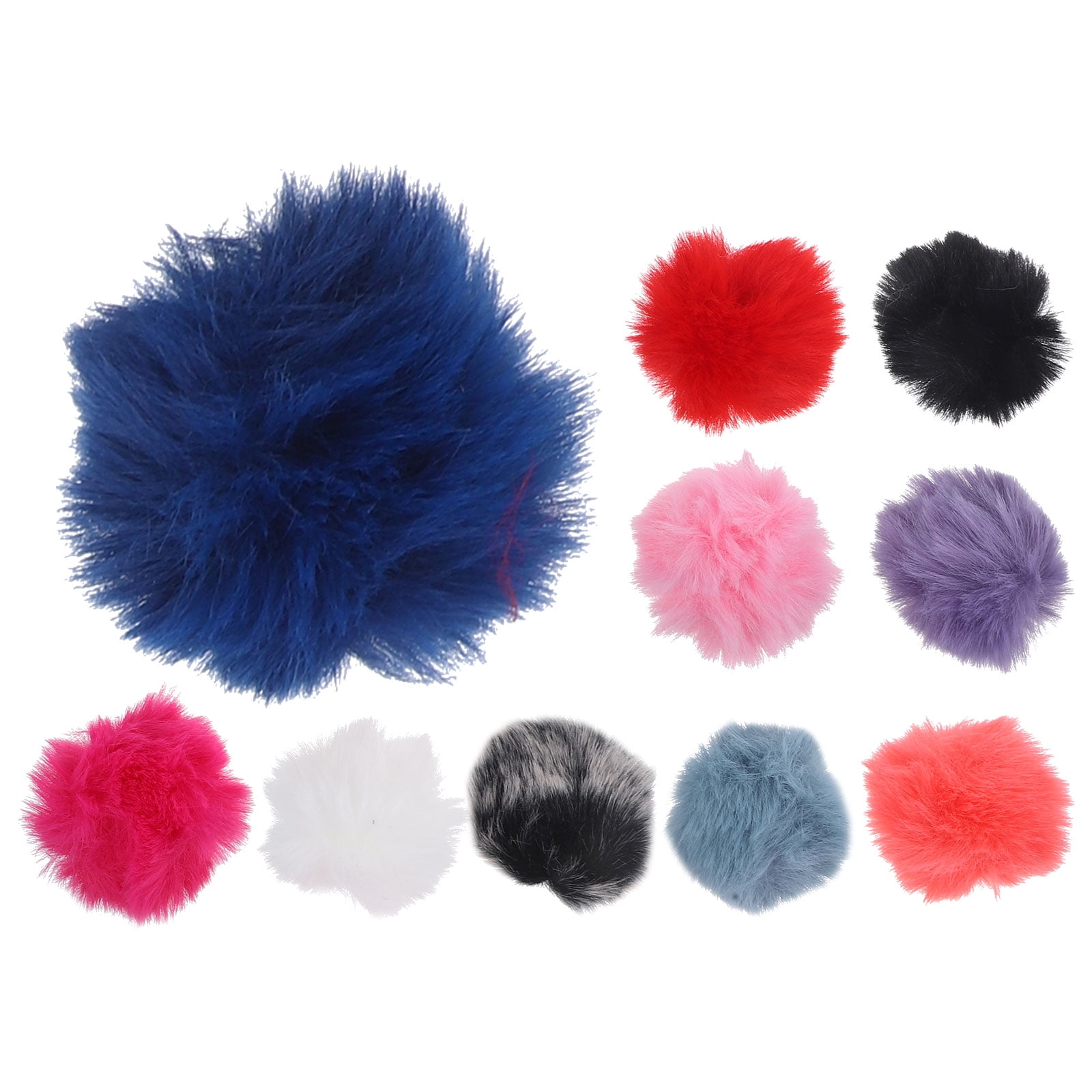 Weiwei 10 pcs Lapel Microphone Wind Muff Furry Microphone Windscreen