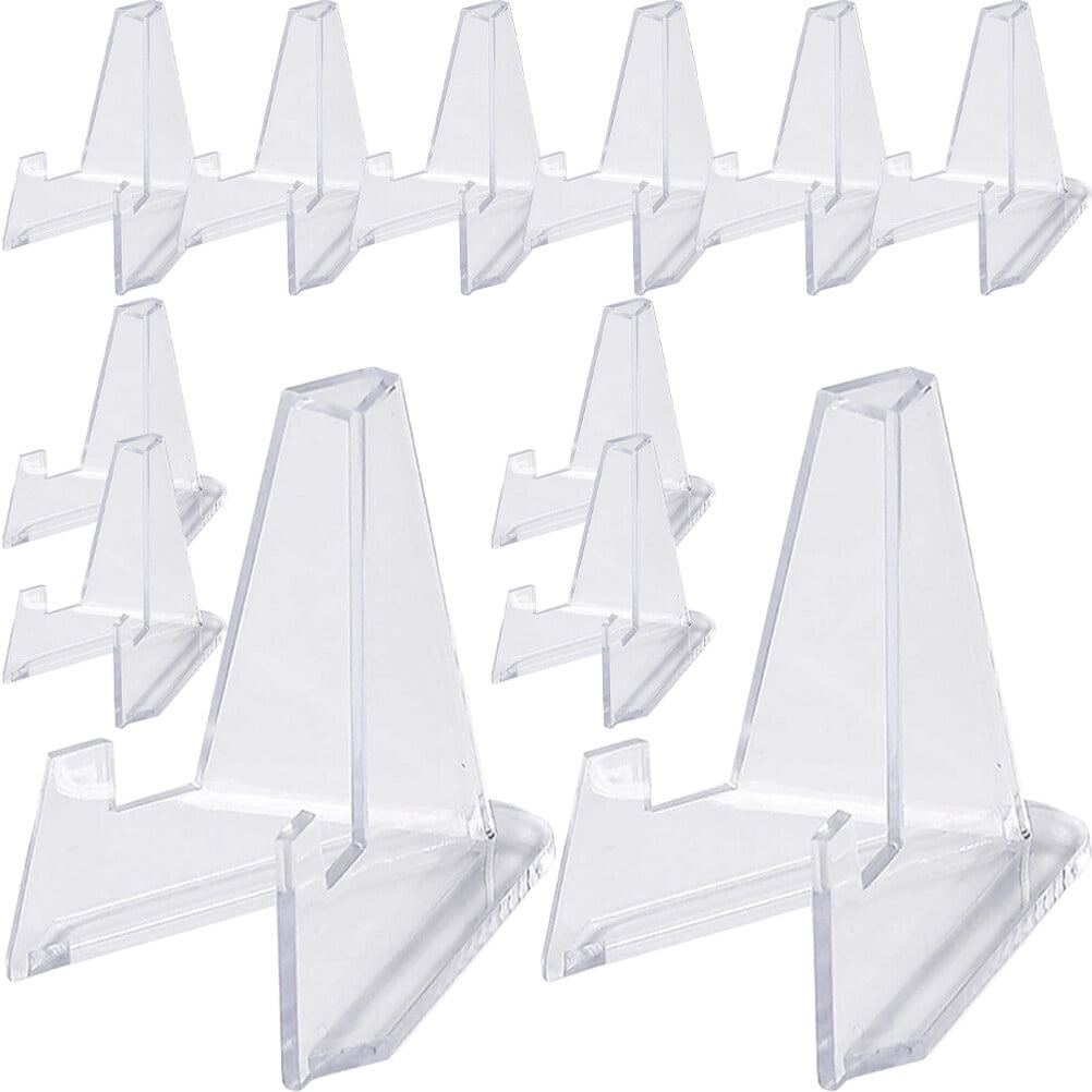 Weiwei 20 Clear Acrylic Mini Coin Display Easel Stands for AirTite