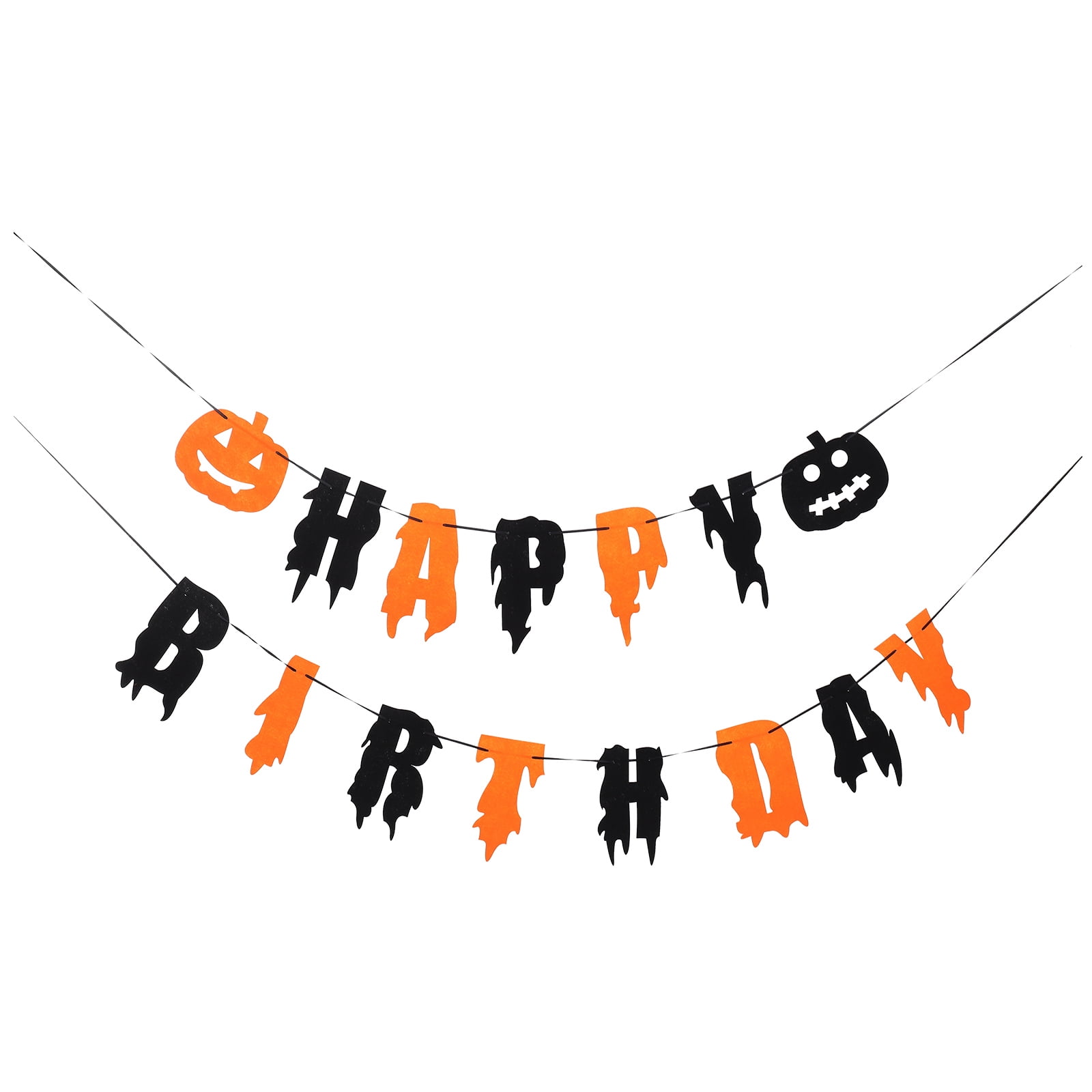 Halloween Happy Birthday Cake Topper - Glitter Cardboard Decoration For 11th Birthday Party - View #10