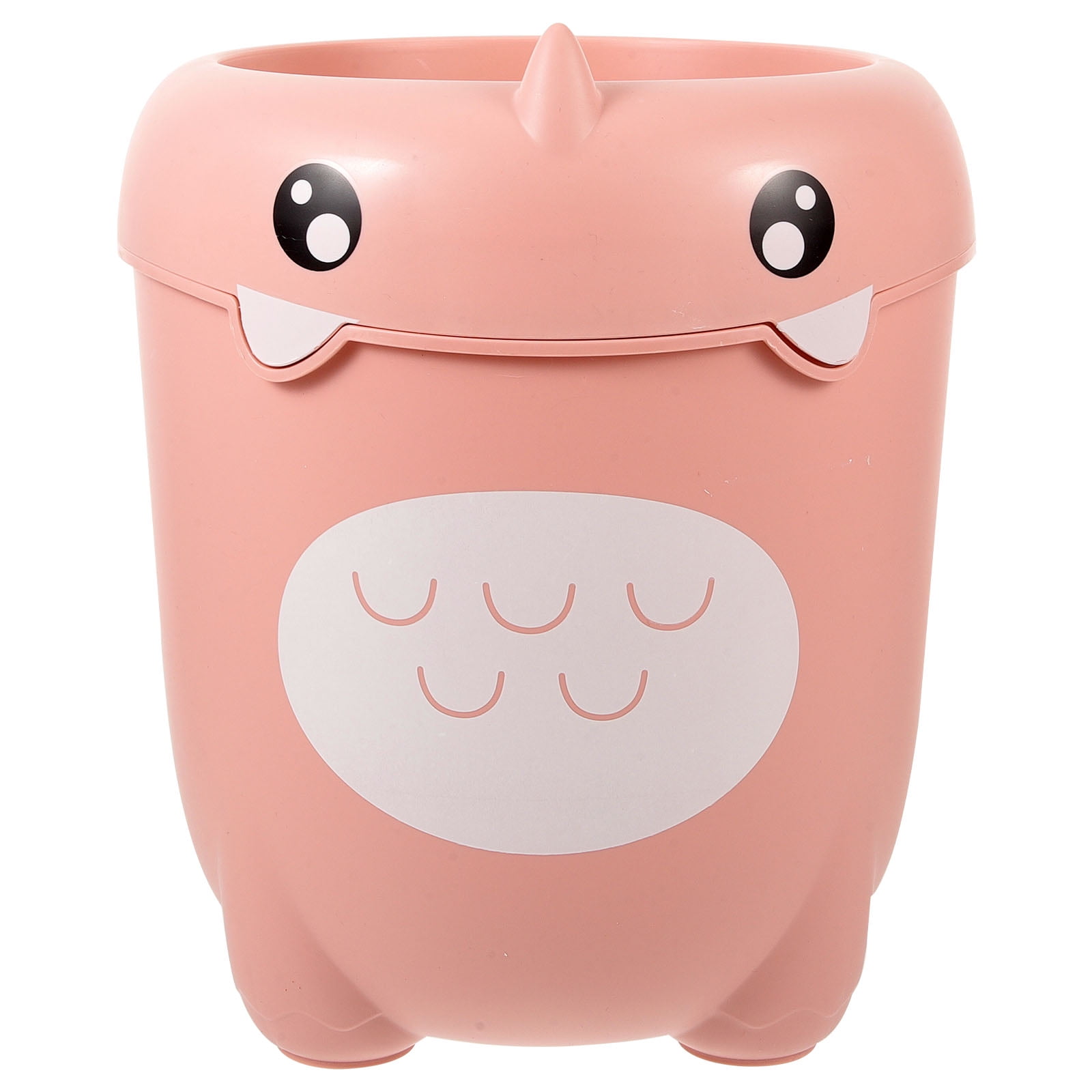 Weiwei Dino Trash Can Cute Animal Design Garbage Bin Pink