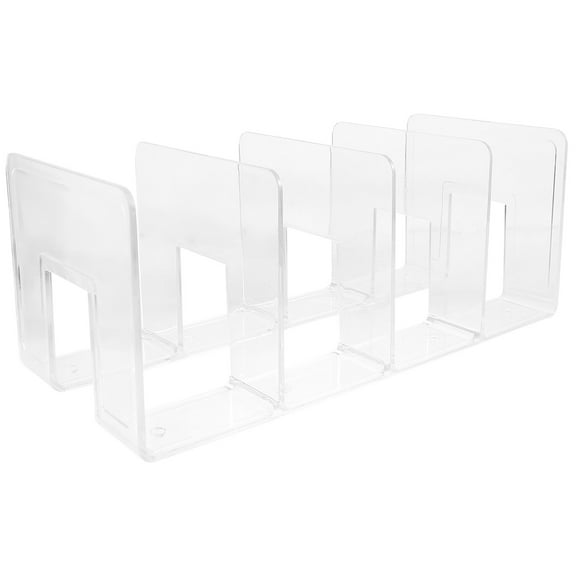 Weiwei Pink Acrylic Bookend for Home Office Desk Shelves