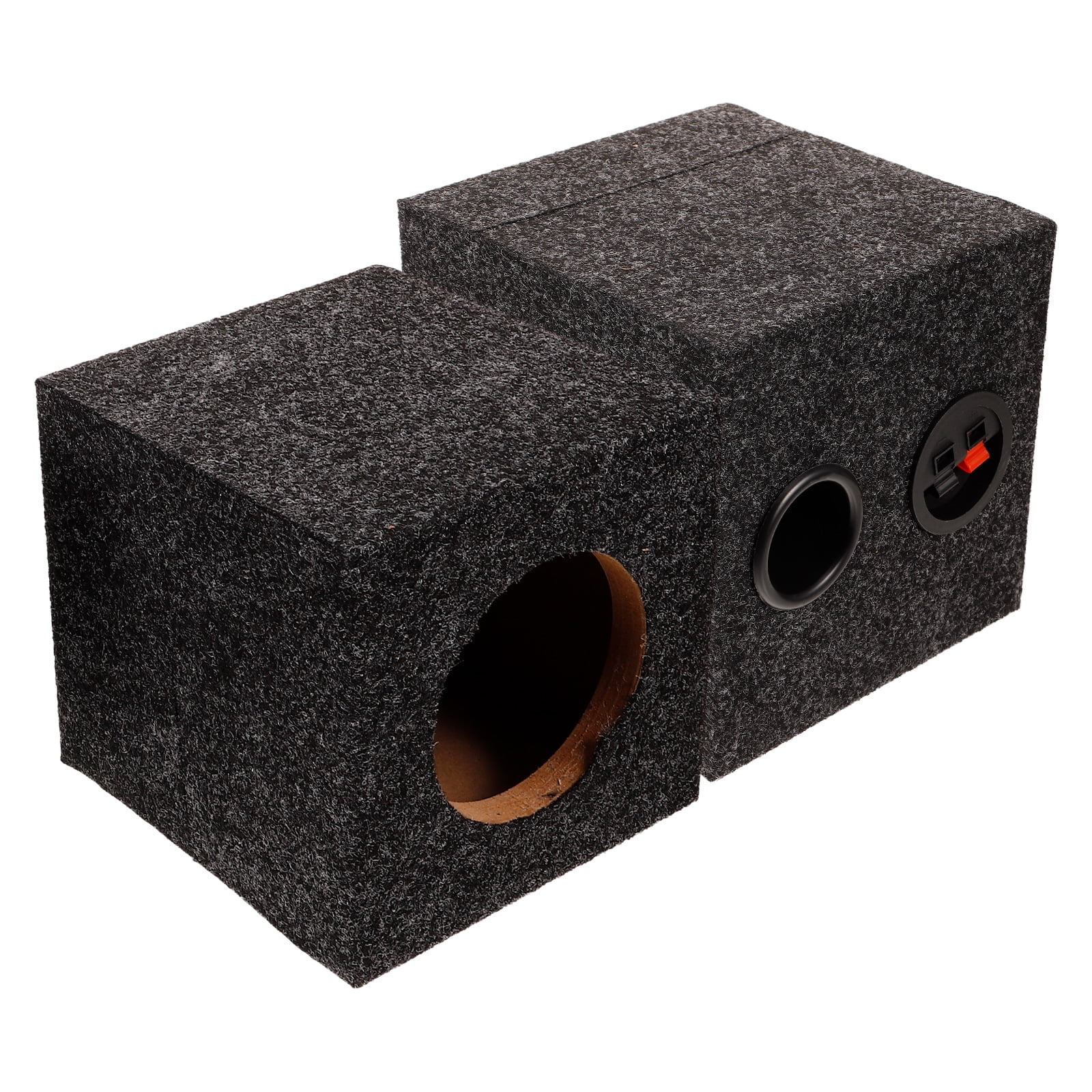 Weiweiguan 1 Pair Subwoofer Box Single Car Speaker Enclosure Square Sub