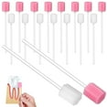 Weiweiguan 100 Pcs Mouth Swabs Oral Swabs Oral Care Mouth Sponges On A