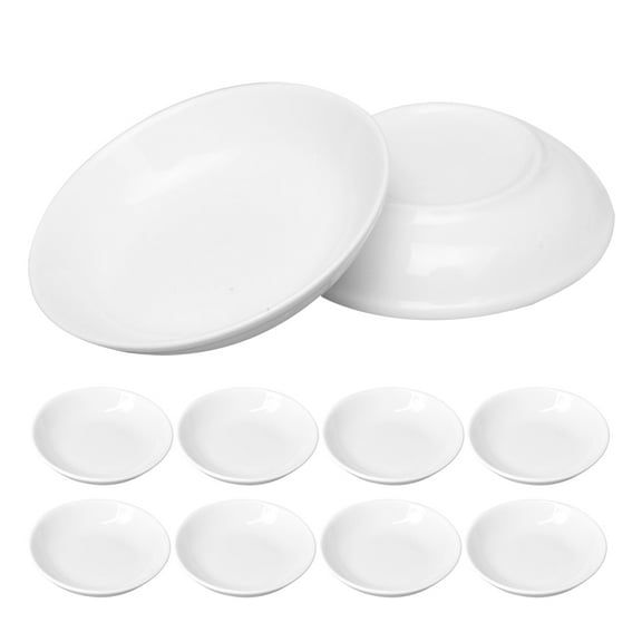 Weiweiguan 12Pcs Plastic Dish Stackable Pigment Plates Traditional Painting Ink Tray Painting Pigment Tray