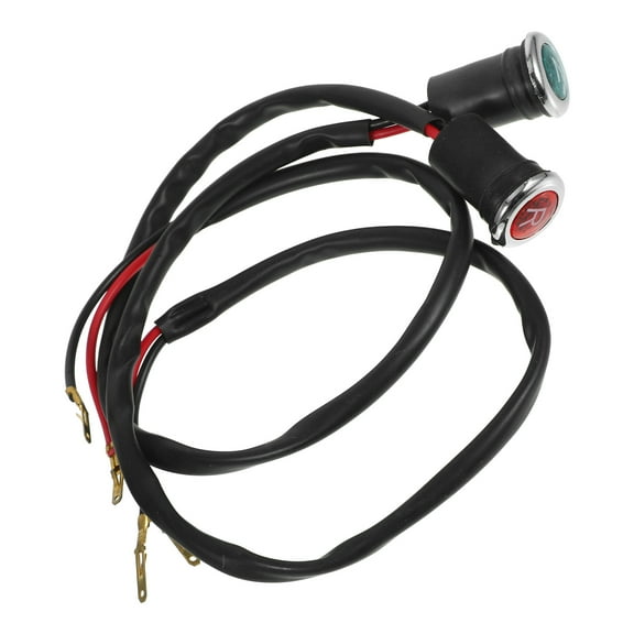 AURARMLET Motorcycle Projection Turn Light Motorcycle Gear Indicator Lights Black 2Pcs