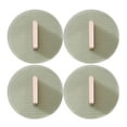 Weiweiguan 4 pcs Adhesive Drawer Handles Sticky Handles Glass