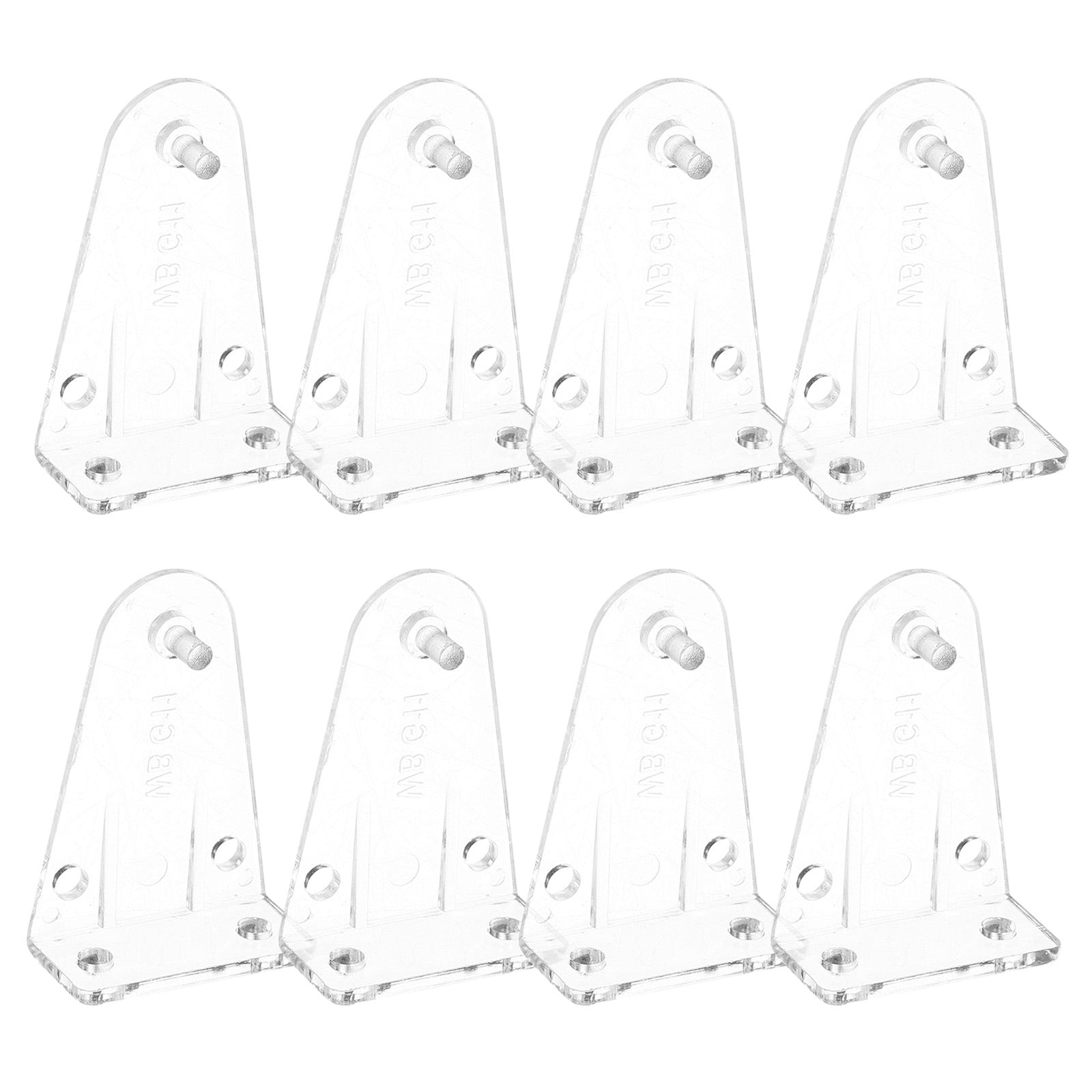 Weiweiguan 8Pcs Blind Hold Down Brackets Clear Plastic Blinds Hooks