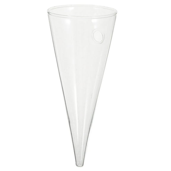Weiweiguan Clear Glass Wall Vase Cone Wall Flower Vase Wall Hanging Vase Bottle Wall Mounted Planter