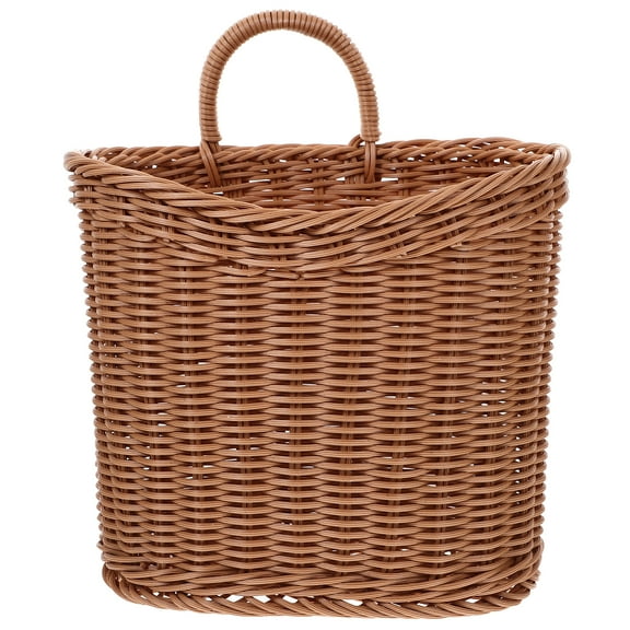 Weiweiguan Hand-woven Hanging Wicker Basket for Farmhouse Decor