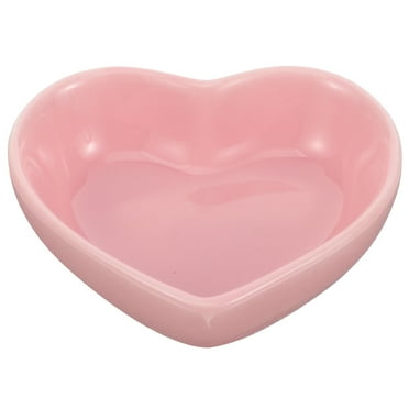 Weiweiguan Heart Shaped Ceramic Serving Bowl Pink