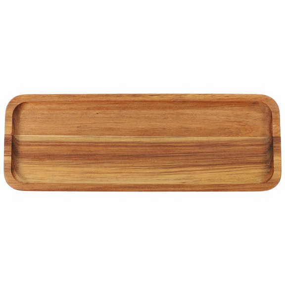 Weiweiguan Wooden Serving Tray for Home Restaurants and Coffee Shops - 28x10.5x1.5cm