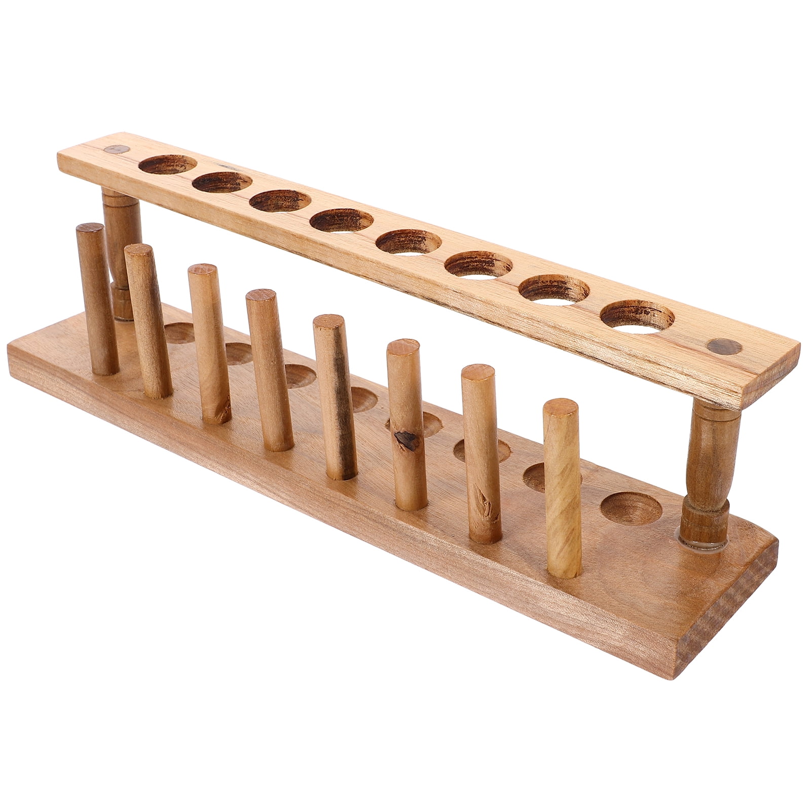 Weiweiguan Wooden Test Tube Rack Test Tube Holder Portable Centrifuge