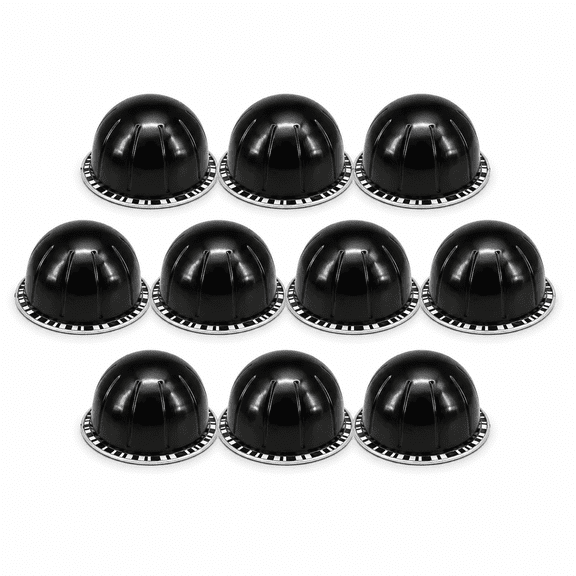 Weiwen 10 Pack Refillable Reusable Coffee Capsule Pods Eco Friendly Filter Shell Fit Nespresso Vertuo Brewer-Black