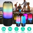 thumbnail image 1 of (Weiyi-EC)--1Pc Wireless Portable Speaker Loud Stereo Speaker With 6 Color Changing Lights Radio Party TWS Speaker For Home Outdoor Travelling.--(fd5g5{}']jh), 1 of 10