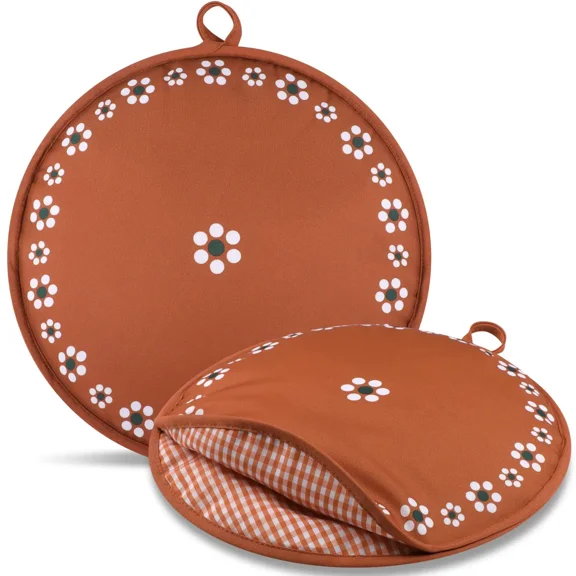 Weiyi-EC Tortilla Warmer Pouch Mexican Pattern Microwavable Insulated Cloth 2 Pack