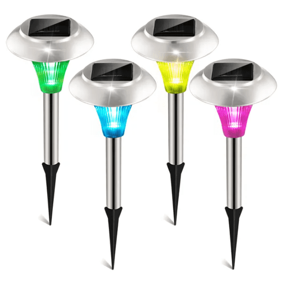 (Weiyi-EC)--4Packs Solar Garden Lights,Landscape lights, corridor lights, outdoor decorative lights。--(;kfyd)