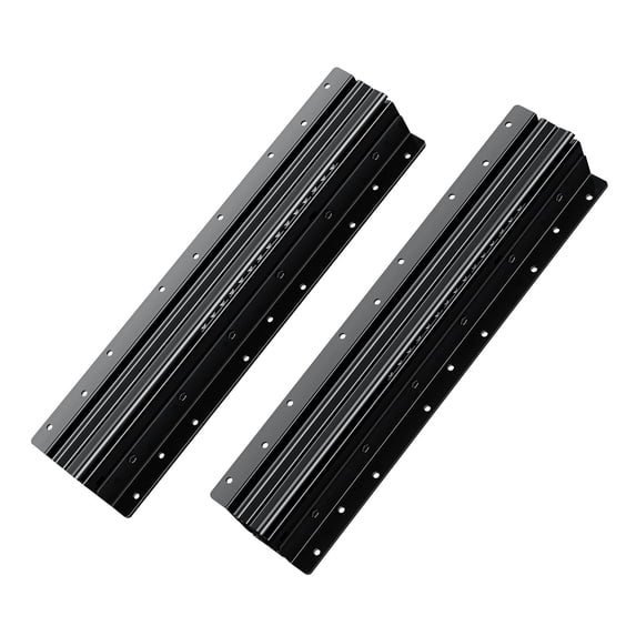 Weiyi-EC Undermount Drawer Slides Under Stair Cabinet Rails 260 LB Load 16 Inch