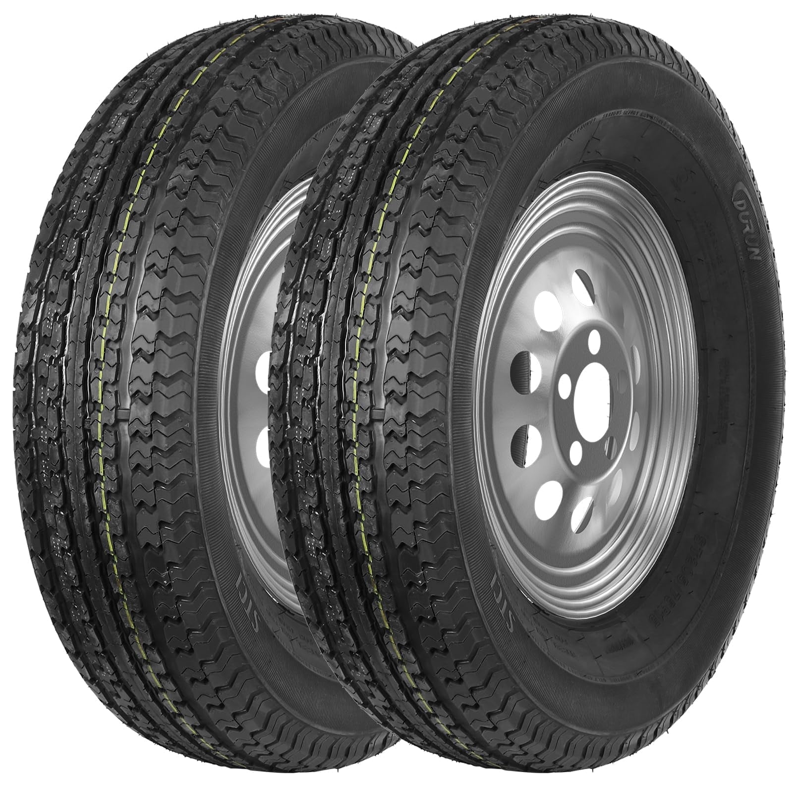WEIZE ST175/80R13 Trailer Tire Wheel Assembly 6 Ply 5 on 4.5