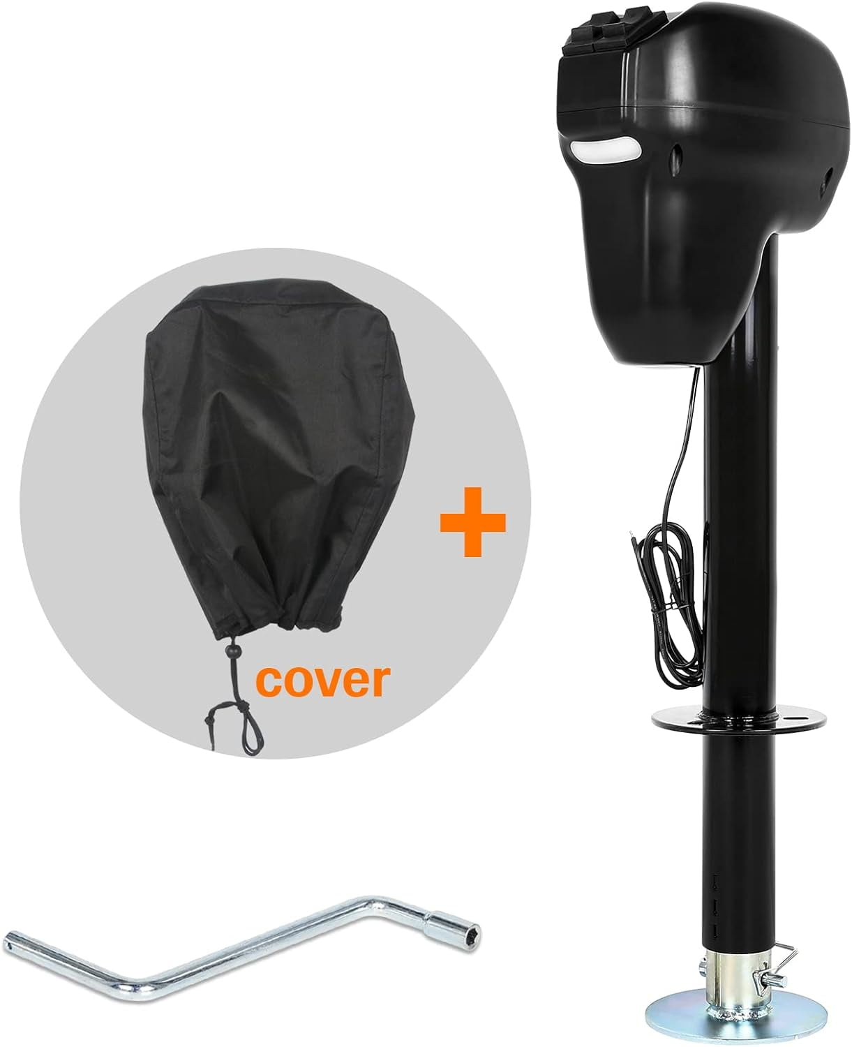 Weize 5000 Lb Power Tongue Jack, Heavy Duty Electric Trailer Jack with