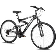 Weize Mountain Bike 26 inch Sport Bicycle 18 Speed Mtb Cycling for Adult Men Women Age 14+ Outdoor Sport Bikes Black Dual Full Suspension Bicycle