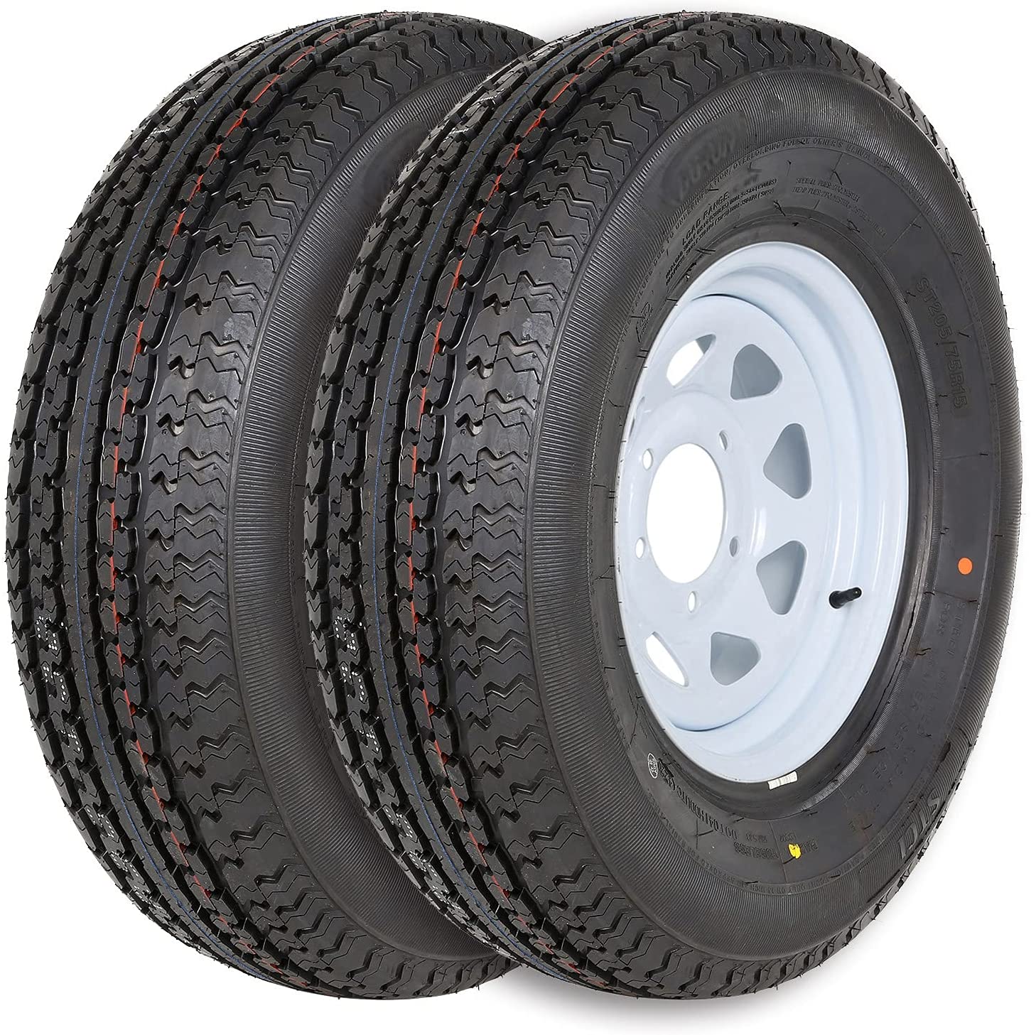Loadstar 13" ST185/80R13 KR03 Radial Tire & Directional Wheel (Rim