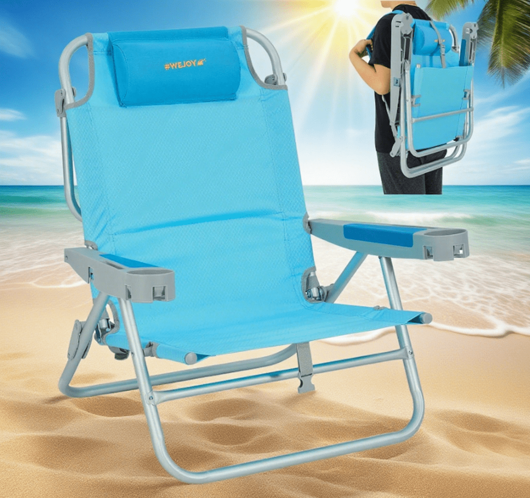 Folding Chair Mainstays Reclining Bungee Beach Chair Camping - Main Image