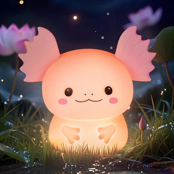 Wekity Night Light for Kids, Rechargeable LED Silicone Lamp with 7 Colors Changing, Adjustable Brightness, Touch Control, Cute Room Decor, Bedside Nightlight, Birthday Gifts for Boys and Girls