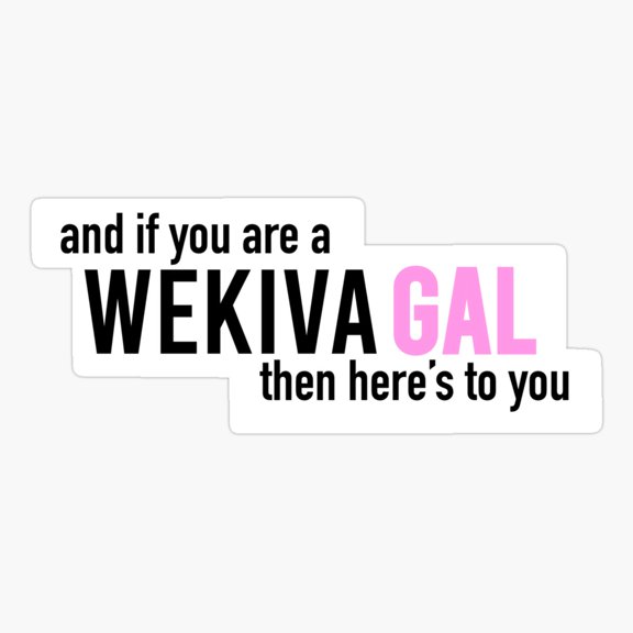 Wekiva Gal Camp Art Vinyl Decal Sticker