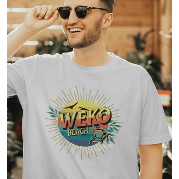 Weko Beach T-Shirt Lake Michigan Beach Vacation tee Weko Beach Campground Bridgman Sandy Michigan Boardwalk Warren Dunes Family Summer