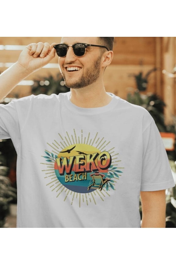 Weko Beach T-Shirt Lake Michigan Beach Vacation tee Weko Beach Campground Bridgman Sandy Michigan Boardwalk Warren Dunes Family Summer