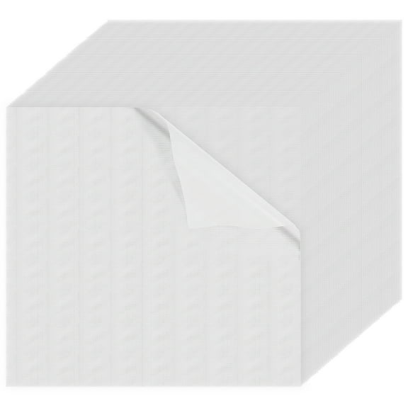 Wekvgz 100Pcs Wash Away Embroidery Stabilizer PVA Water Soluble Embroidery Topping Film Stable Performance Water Soluble Stabilizer Precision Fit Embroidery Films Suitable for Shirts