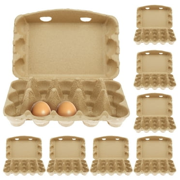 Wekvgz 20/30 Pcs Egg Cartons Paper Pulp Blank Egg Cartons Creative 3x5 Style Chicken Egg Cartons Reusable Cardboard Egg Boxes for Home Kitchen Farm Eggs Storage