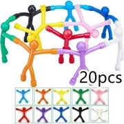 Wekvgz 20Pcs Refrigerator Magnets Mini Man Flexible Fridge Magnetic Sticker Cute and Colorful Fridge Magnet Man Decorative Magnetic People Magnets for Kids and Adults Whiteboard Lockers Fridge Office