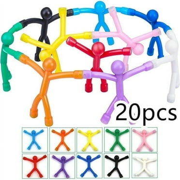Wekvgz 20Pcs Refrigerator Magnets Mini Man Flexible Fridge Magnetic Sticker Cute and Colorful Fridge Magnet Man Decorative Magnetic People Magnets for Kids and Adults Whiteboard Lockers Fridge Office