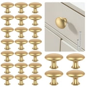 Wekvgz 25pcs Drawer Knob Set Zinc Alloy Cabinet Handles Rustproof Gold Dresser Knobs with Screws Decorative Drawer Pull Handle Furniture Knobs for Kitchen Cabinets Drawer Dresser