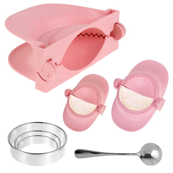 Wekvgz 2Pcs Dumpling Maker Set PP Dumpling Press Mold 3 Sizes Dumpling Maker Tool Fully Sealed Dumpling Press Mold Efficient Convenient Dumpling Machine Tool Suitable for Home