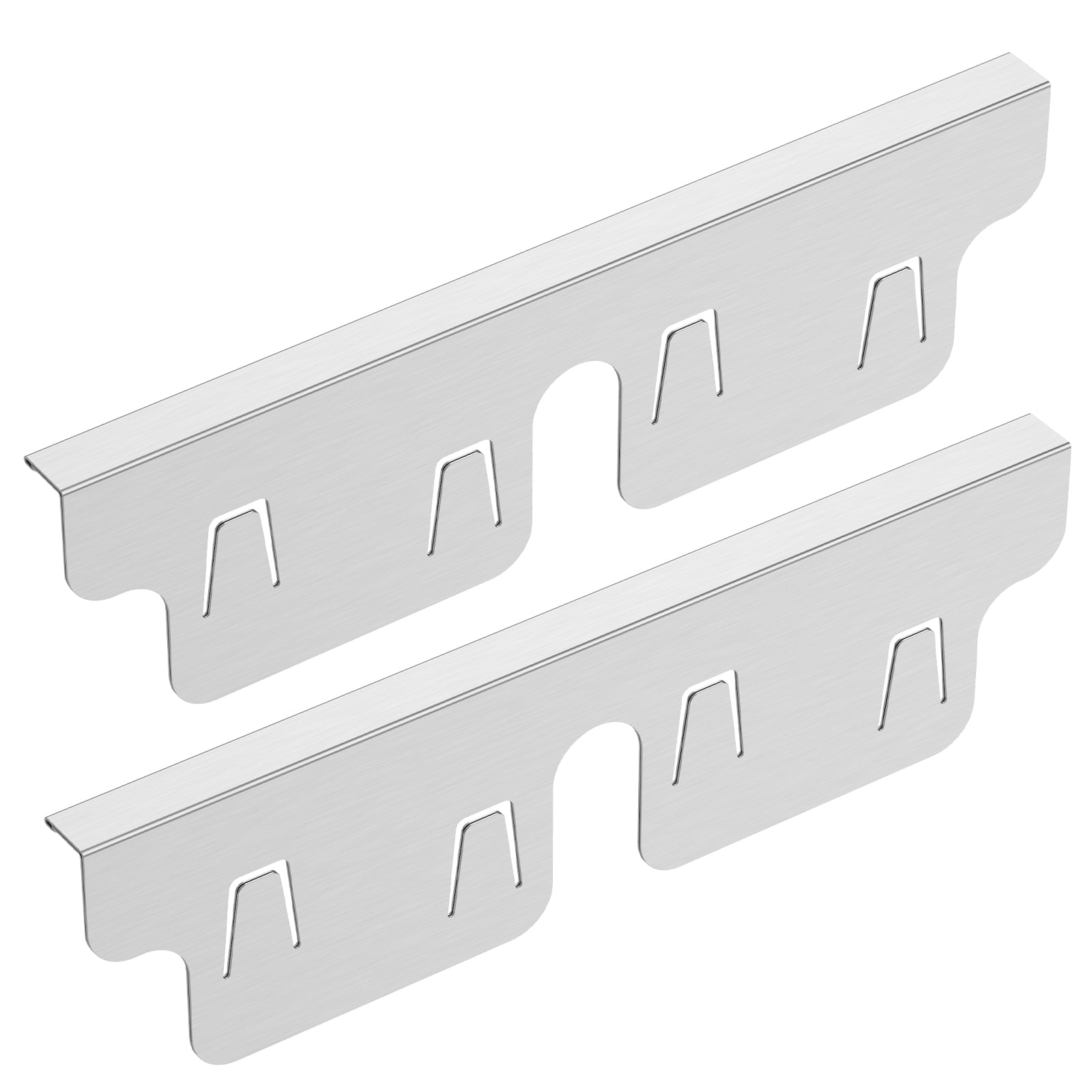 Wekvgz 2Pcs Stainless Steel Stove Gap Covers Snug Fit Adjustable Length Oven Side Gap Fillers Anti Rust Heat Resistant Stove Counter Gap Fillers for Home Kitchen