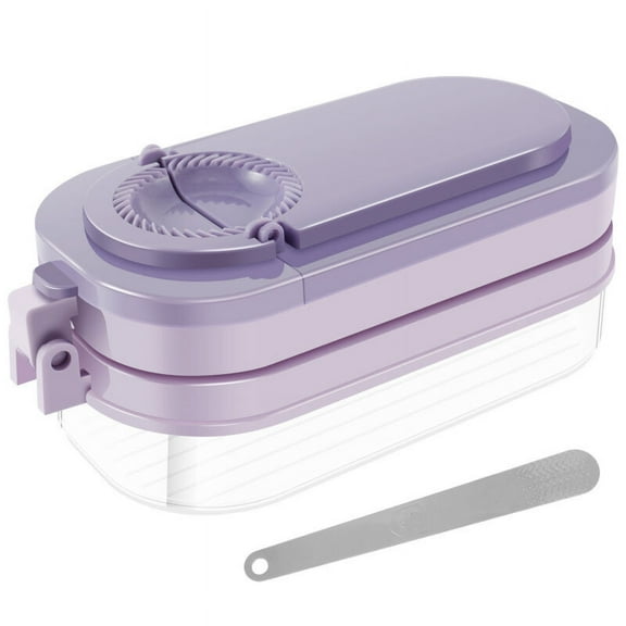 Wekvgz 3 in 1 Dumpling Maker with Storage Box Multifunctional Dumpling Maker Press Set with Filling Scoop Durable Dumpling Skin Maker Mold Food Grade Manual Dumpling Maker Mold for Gyoza Potsticker