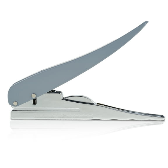Wekvgz 3/6/8mm Diameters Single Hole Paper Puncher Metal Hand Operated Loose Leaf Punch Handle Designed Paper Punch Scale Design Accurate Punching for Document Binding