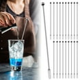 thumbnail image 1 of Wekvgz 40Pcs Stainless Steel Coffee Stir Sticks Reusable Stainless Steel Cocktail Sticks Practical Stainless Steel Beverage Stirrers Multifunctional Swizzle Sticks for Cocktails Milk, 1 of 10