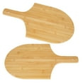 thumbnail image 1 of Wekvgz 4Pcs 12 Inch Bamboo Wood Pizza Peel for Bread Cheese Vegetable Fruits Multipurpose Long Handle Pizza Paddle Easy to Clean Smooth Surface Pizza Board for Kitchen, 1 of 10