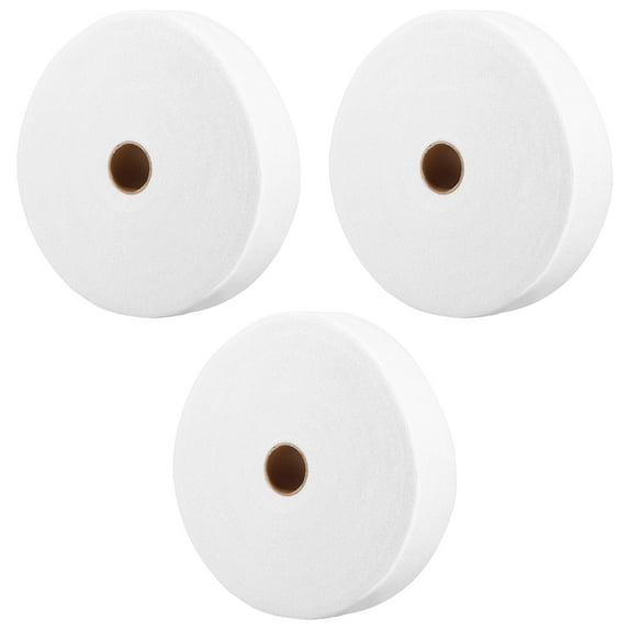 Wekvgz 6 Rolls Jelly Roll Batting Strip Polyester Quilt Batting Roll Cotton Batting Jelly Roll Rug Batting White Jelly Roll Batting Strip for Jelly Roll Rugs Throw Rugs Braided Rug