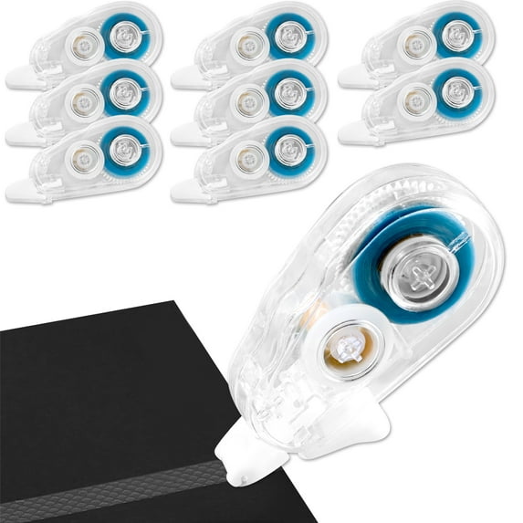 Wekvgz 8pcs Double Sided Tape Roller 5mmx5m Adhesive Scrapbook Glue Tape Roller Portable Double-Sided Adhesive Tape Runner for DIY Craft Cards Scrapbooking Arts Projects Home Office