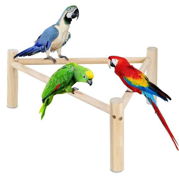 Wekvgz Chicken Perch Strong Wooden Roosting Bar Chicken Coop Accessories Chick Wooden Perch 16.5×6.2 Inch Training Chicken Stand Toy for Bird Parrots Macaw Chicken