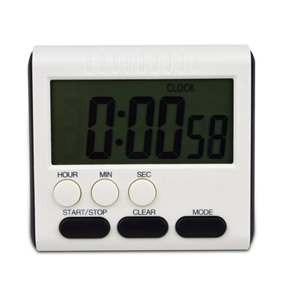 Wekvgz Digital Time Magnetic Large LCD Digital Kitchen Timer Alarm Count Up&Down Clock 24 Hours